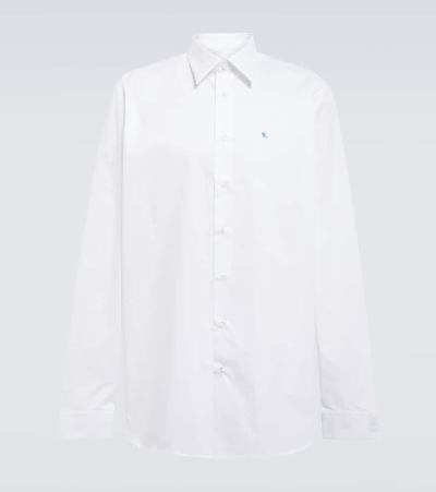 Raf Simons Cotton Shirt In White