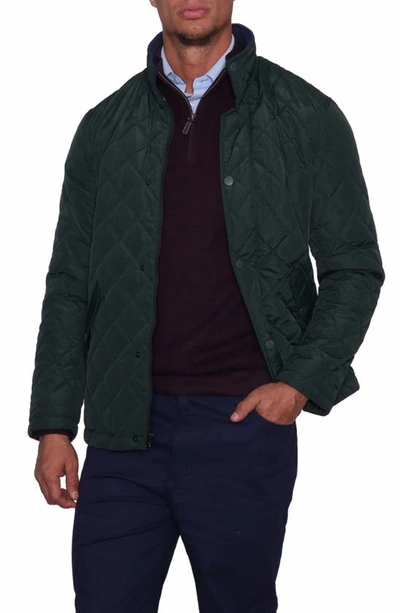 Tailorbyrd Quilted Jacket In Green