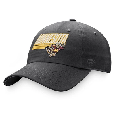 Top Of The World Charcoal Minnesota Golden Gophers Slice Adjustable Hat