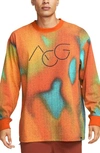 Nike All Conditions Gear Oversize Long Sleeve T-shirt In Yellow