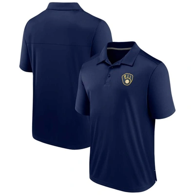 Fanatics Branded Navy Milwaukee Brewers Hands Down Polo