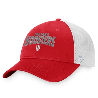 Top Of The World Crimson Indiana Hoosiers Breakout Trucker Snapback Hat