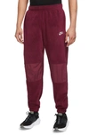 Nike Winterized Fleece Joggers In Dark Beetroot/ Sail