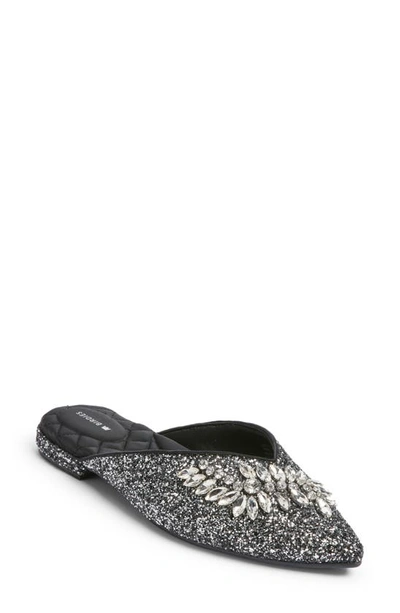 Birdies Swan Mule In Jeweled Gunmetal