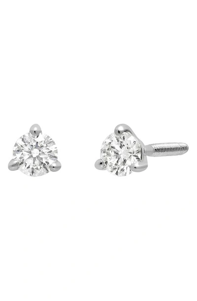 Bony Levy Kids' 18k Gold Diamond Stud Earrings In 18k White Gold - 0.05ctw