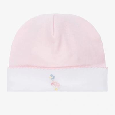 Mini-la-mode Babies' Girls Pink Jemima Puddle-duck Pima Cotton Hat