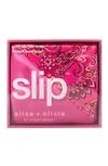 Slip X Alice + Olivia Silk Hair Wrap In Spring Time