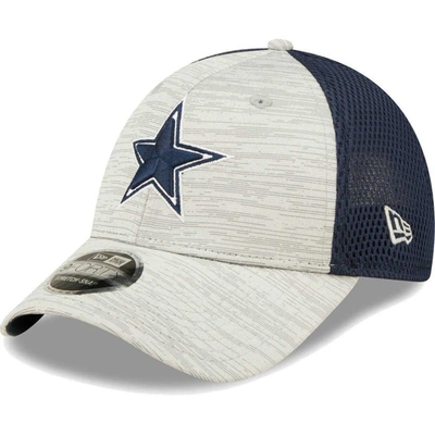 New Era Men's  Gray, Navy Dallas Cowboys Active 9forty Adjustable Snapback Hat In Gray,navy