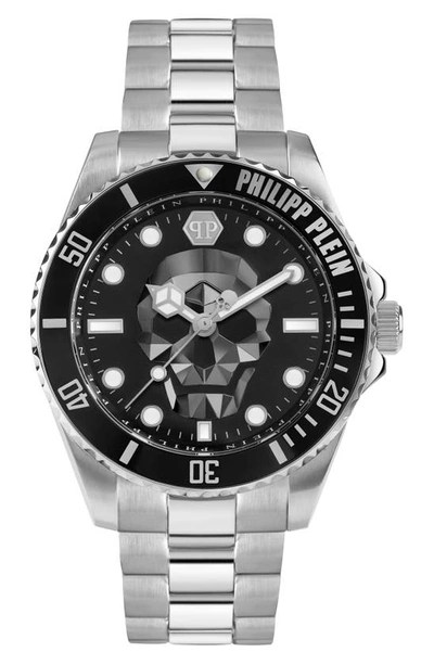 Philipp Plein Men's The $kull Stainless Steel Bracelet Watch 44mm In Silver