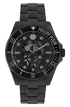Philipp Plein The $kull Carbon Fiber Dial Bracelet Watch, 44mm In Black