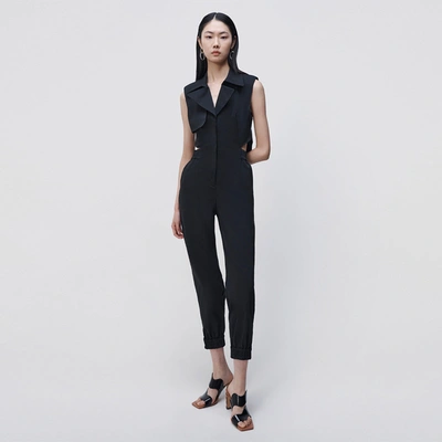 Jonathan Simkhai Rayley Trench Jumpsuit In Black