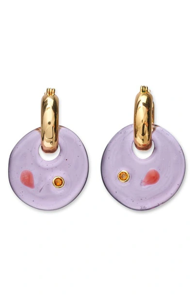 Lizzie Fortunato Women's The Great Escape Etel 24k-gold-plated, Glass, & Citrine Drop Earrings