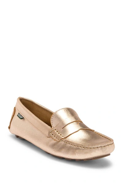 Eastland Patricia Leather Moc Loafer In Gold