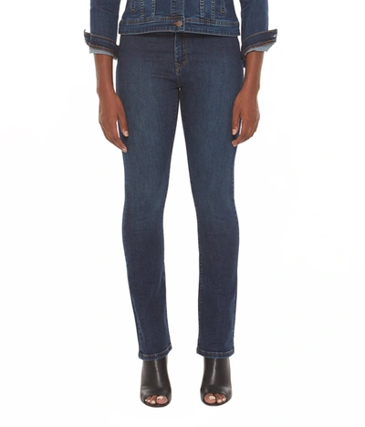 Lola Jeans Kristine-csn Mid-rise Straight Jeans In Multi