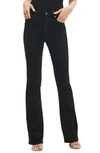 Guess Sexy Flare High Waist Jeans In Carrie Black