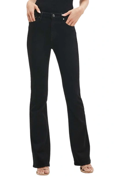 Guess Sexy Flare High Waist Jeans In Carrie Black