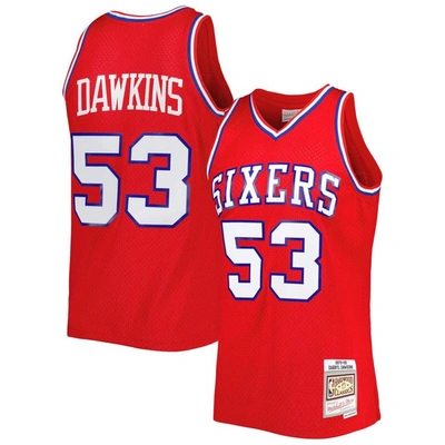 Mitchell & Ness Darryl Dawkins Red Philadelphia 76ers Hardwood Classics 1979/80 Swingman Jersey