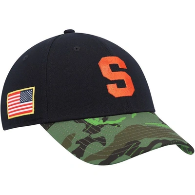 Nike Men's  Black, Camo Syracuse Orange Veterans Day 2tone Legacy91 Adjustable Hat In Black,camo