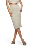 Guess Tinsley Sparkle Sweater Pencil Skirt In Cream White Multi