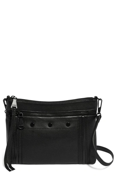 Aimee Kestenberg Mini Fair Game Leather Crossbody Bag In Black