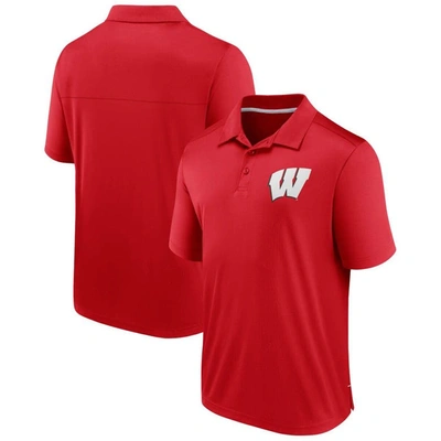 Fanatics Branded Red Wisconsin Badgers Team Polo