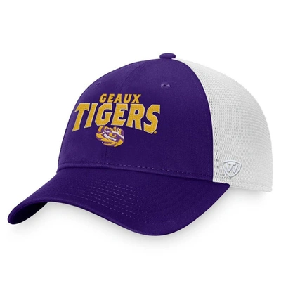 Top Of The World Purple Lsu Tigers Breakout Trucker Snapback Hat