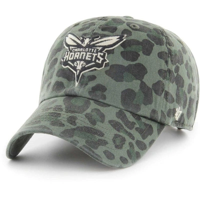 47 ' Green Charlotte Hornets Bagheera Clean Up Adjustable Hat