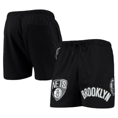 Pro Standard Black Brooklyn Nets Mesh Capsule Shorts