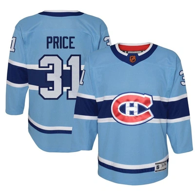 Outerstuff Kids' Youth Carey Price Light Blue Montreal Canadiens Special Edition 2.0 Premier Player Jersey