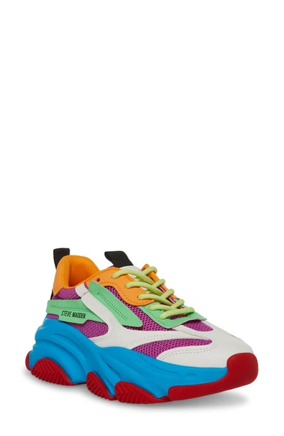 Steve Madden Possession Sneaker In Blue Multi