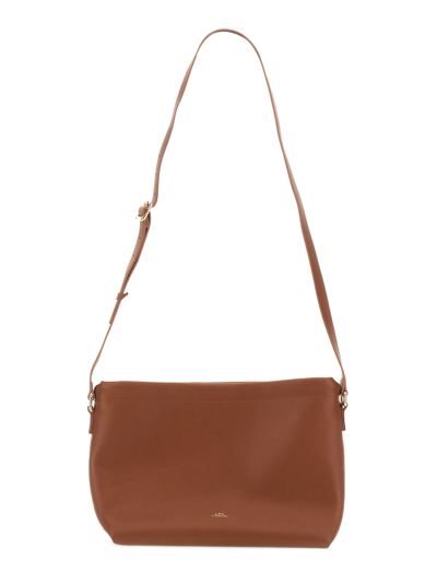 Apc Mini Sac Ninon Shoulder Bag In Brown