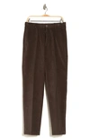 Haggar Classic Fit Stretch Corduroy Pants In Brown