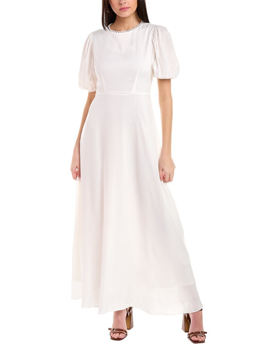 Alexia Admor Imogen Open Back Floral Print Midi Dress In White