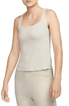 Nike Yoga Luxe Dri-fit Infinalon Tank In Brown