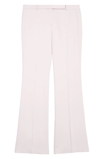 Alexander Mcqueen Leaf Crepe Slim Bootcut Pants In Porcelain