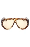 Tom Ford 60mm Aviator Sunglasses In Havana/ Other / Brown