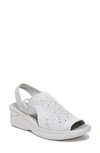 Bzees Star Bright Knit Wedge Sandal In Grey