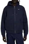 Nike Life Padded Hooded Jacket In Blue