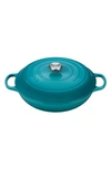 Le Creuset Signature 5 Quart Enameled Cast Iron Braiser In Caribbean