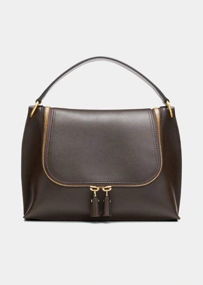 Anya Hindmarch Vere Slouchy Cross Body In F In Coffee