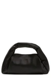 Stuart Weitzman The Moda Mini Satin Top-handle Bag In Black