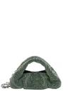 Stuart Weitzman The Moda Mini Shine Crystal Top-handle Bag In Grey