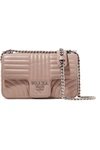 Prada Quilted Leather Shoulder Bag In Neutrals