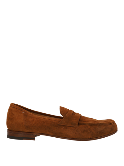 Lidfort 'velvet' Loafers In Brown