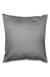 Signoria Firenze Sienna Knife Edge 300 Thread Count Quilted Euro Sham In Silver Moon