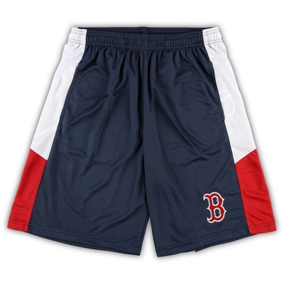 Profile Men's Navy Boston Red Sox Big And Tall Team Shorts
