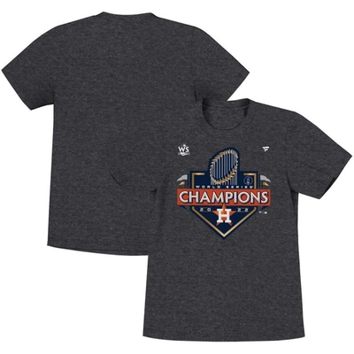 Fanatics Kids' Toddler  Branded Heather Charcoal Houston Astros 2022 World Series Champions Locker Room T-s