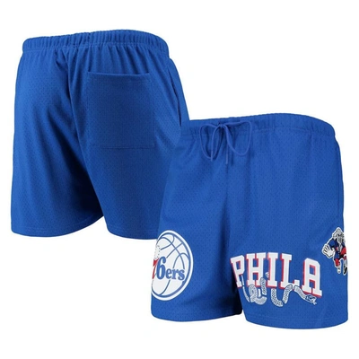 Pro Standard Royal Philadelphia 76ers Mesh Capsule Shorts