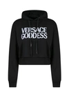 Versace Hooded Sweatshirt In Black