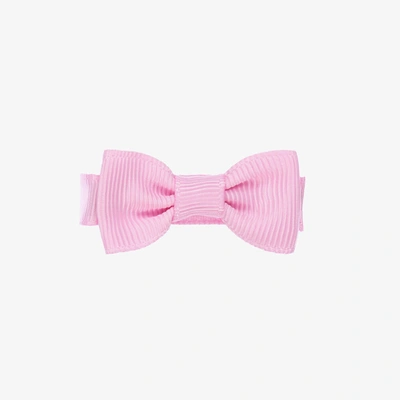 Peach Ribbons Kids' Girls Pink Bow Hair Clip (5cm)